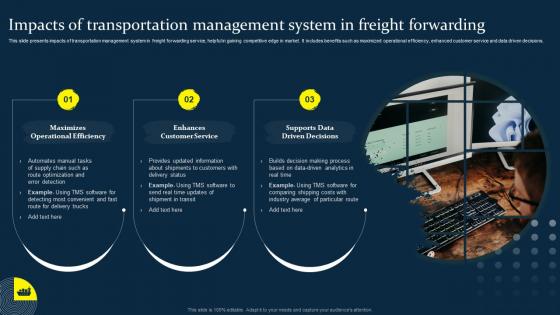 Impacts Of Transportation Management System In Freight Forwarding