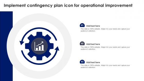 Implement Contingency Plan Icon For Operational Improvement