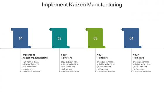 Implement kaizen manufacturing ppt powerpoint presentation inspiration cpb