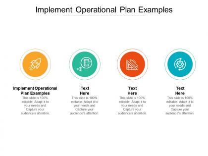 Implement operational plan examples ppt powerpoint presentation portfolio outfit cpb