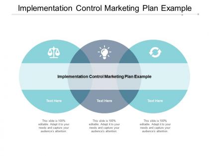 Implementation control marketing plan example ppt powerpoint presentation slides good cpb
