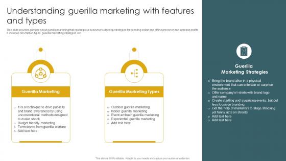 Implementation Of Effective Buzz Marketing Understanding Guerilla Marketing With Features And Types
