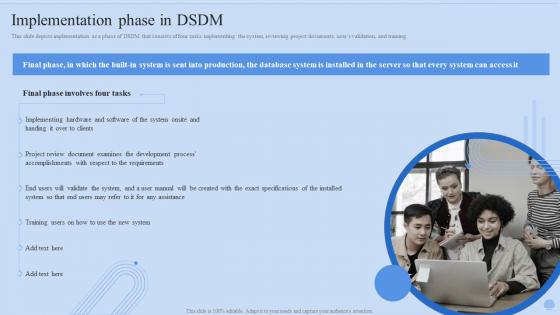 Implementation Phase In DSDM Dynamic Systems Ppt Gallery Design Templates