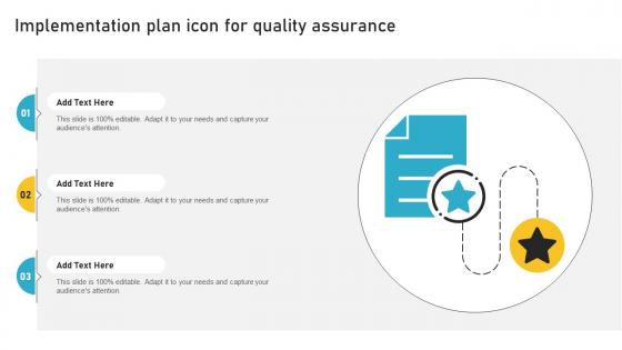 Implementation Plan Icon For Quality Assurance