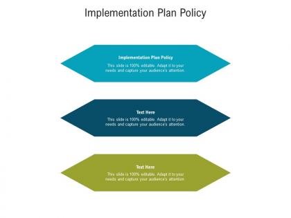 Implementation plan policy ppt powerpoint presentation inspiration diagrams cpb
