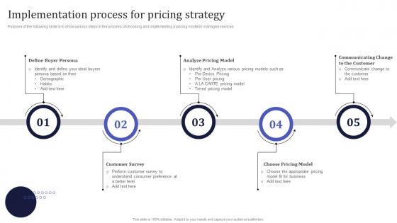 Implementation Process For Pricing Strategy Information Technology MSPS