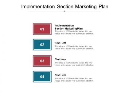Implementation section marketing plan ppt powerpoint presentation file master slide cpb