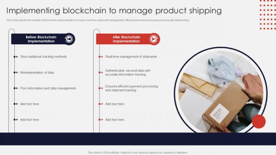 Implementing Blockchain To Manage Product Shipping Online Apparel Business Plan