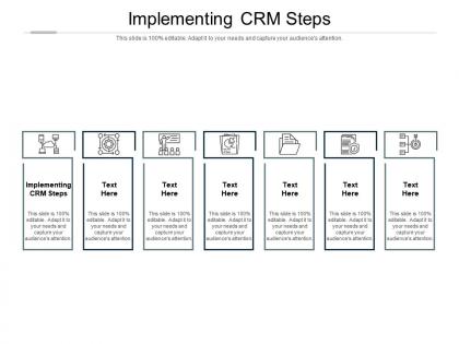 Implementing crm steps ppt powerpoint presentation outline summary cpb