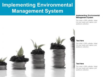 Implementing environmental management system ppt powerpoint presentation portfolio cpb