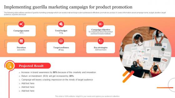 Implementing Guerilla Marketing Campaign Branding The Business To Sustain In Competitive Environment