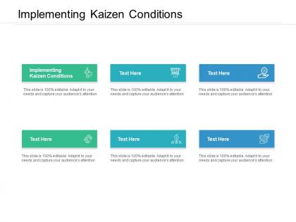 Implementing kaizen conditions ppt powerpoint presentation slides picture cpb