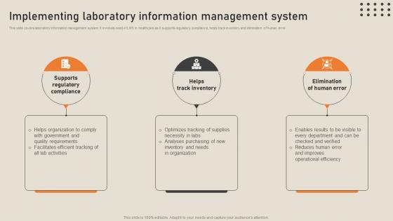 Implementing Laboratory Information Management System His To Transform Medical