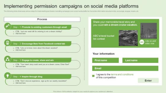 Implementing Permission Campaigns Generating Customer Information Through MKT SS V