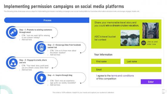Implementing Permission Campaigns On Social Media Platforms Using Mobile SMS MKT SS V