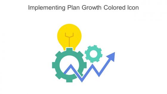 Implementing Plan Growth Colored Icon In Powerpoint Pptx Png And Editable Eps Format