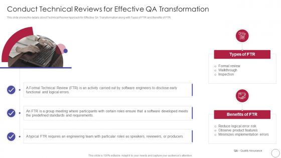Implementing Quality Assurance Transformation Conduct Technical Reviews Effective