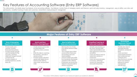 Implementing Transformation Restructure Accounting Features Of Accounting Software Entry Erp Software