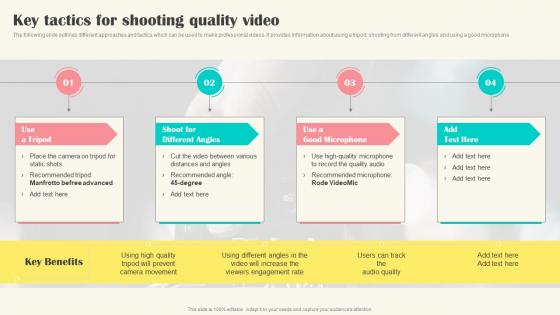 Implementing Video Marketing Key Tactics For Shooting Quality Video