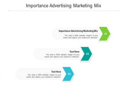 Importance advertising marketing mix ppt powerpoint presentation file mockup cpb