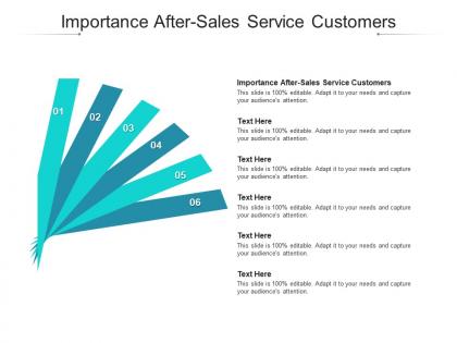Importance aftersales service customers ppt powerpoint presentation icon summary cpb