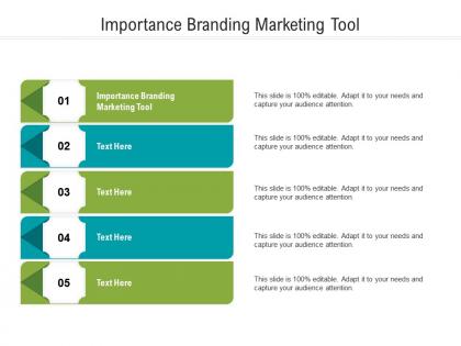 Importance branding marketing tool ppt powerpoint presentation summary inspiration cpb