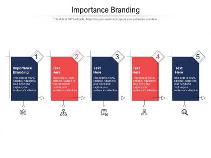 Importance branding ppt powerpoint presentation show master slide cpb