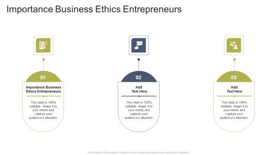 Importance Business Ethics Entrepreneurs In PowerPoint And Google Slides Cpb