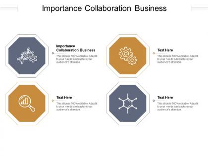 Importance collaboration business ppt powerpoint slides background designs cpb
