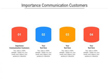 Importance communication customers ppt powerpoint presentation file visuals cpb