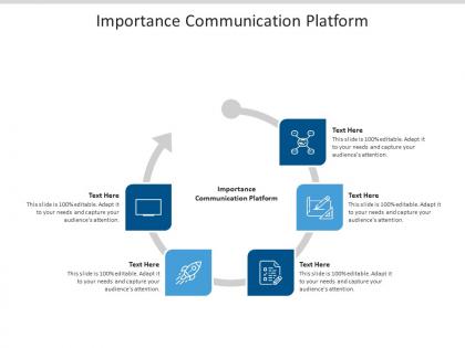 Importance communication platform ppt powerpoint presentation file graphics design cpb
