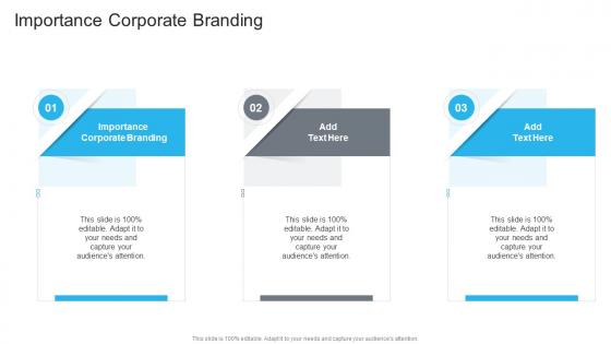 Importance Corporate Branding In Powerpoint And Google Slides Cpb