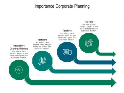 Importance corporate planning ppt powerpoint presentation outline shapes cpb