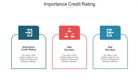 Importance Credit Rating Ppt Powerpoint Presentation Ideas Visual Aids Cpb
