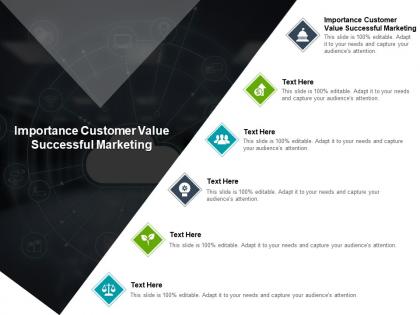 Importance customer value successful marketing ppt powerpoint presentation slides tips cpb