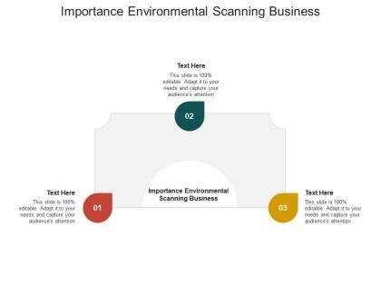 Importance environmental scanning business ppt powerpoint presentation portfolio file formats cpb