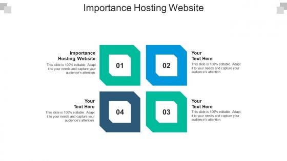 Importance hosting website ppt powerpoint presentation icon brochure cpb