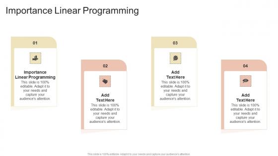 Importance Linear Programming In Powerpoint And Google Slides Cpb