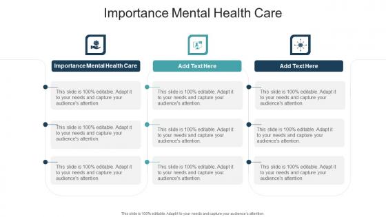 Importance Mental Health Care In Powerpoint And Google Slides Cpb