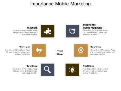Importance mobile marketing ppt powerpoint presentation gallery slide cpb