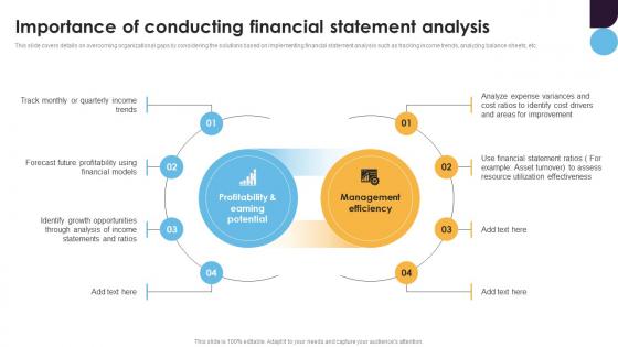 Importance Of Conducting Financial Statement Analysis For Improving Business Fin SS
