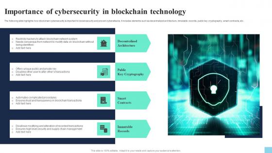 Importance Of Cybersecurity In Blockchain Technology Hands On Blockchain Security Risk BCT SS V
