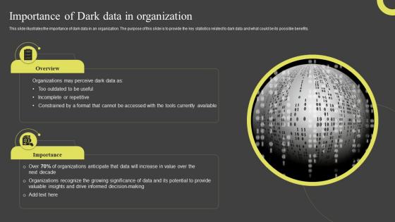 Importance Of Dark Data In Organization Dark Data And Its Utilization