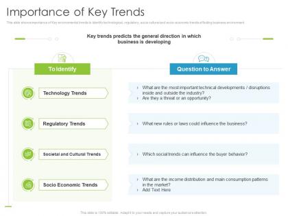 Importance of key trends environmental analysis ppt professional