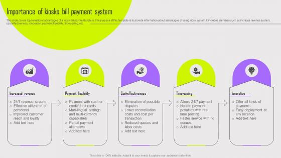 Importance Of Kiosks Bill Payment System Kiosk Payment System