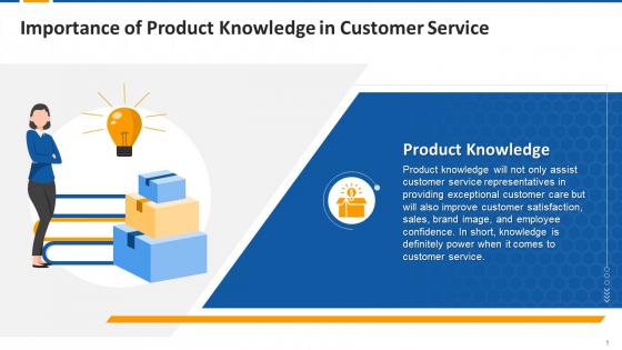 Importance Of Product Knowledge In Customer Service Edu Ppt