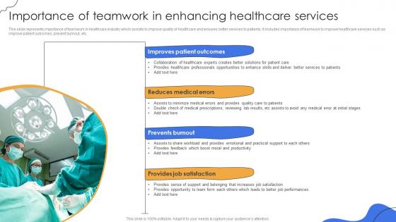 Importance Of Teamwork In Enhancing Healthcare Services