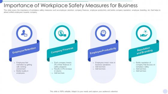 Importance of workplace safety measures for business