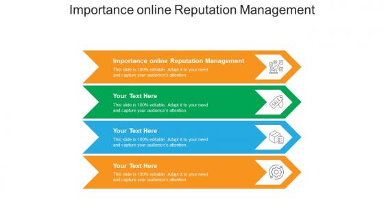 Importance online reputation management ppt powerpoint presentation gallery deck