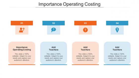 Importance Operating Costing Ppt Powerpoint Presentation Graphics Tutorials Cpb